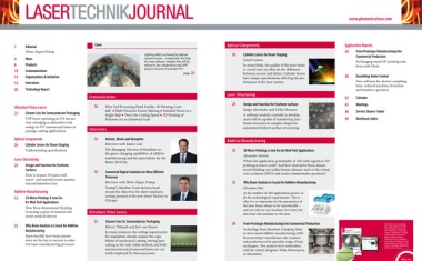 Inhaltsverzeichnis: Laser Technik Journal 2018 January