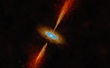 Erstmals Scheibe um Stern in einer fernen Galaxie entdeckt