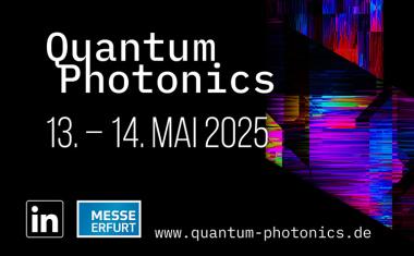 Spektral vernetzt zur Premiere der Kongressmesse Quantum Photonics im Mai 2025 in der Messe Erfurt