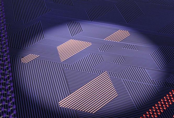Licht schaltet räumlich präzise zwischen elektronischen Zuständen