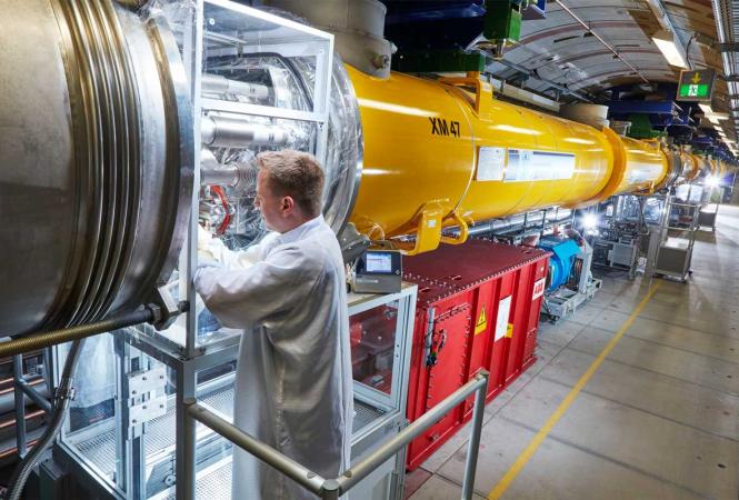 European XFEL für Wartung und Umbau erstmals aufgewärmt