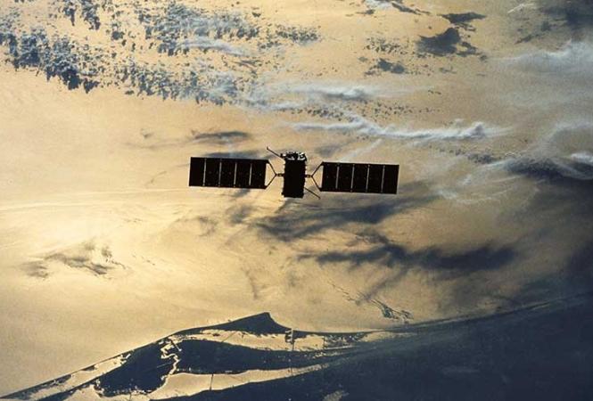 Der durchleuchtete Satellit