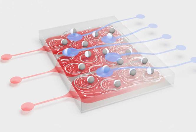 Ein Computer aus Flüssigkeit und Teilchen