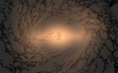 Evolution der Zentren von Galaxien simuliert