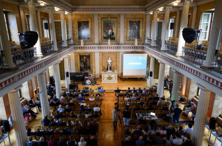 Der Festakt zum Jubiläum fand in der historischen Aula der Universität...