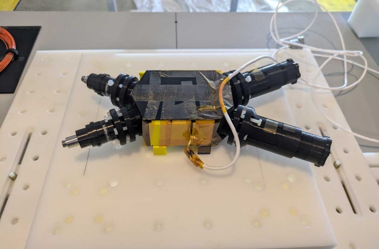 Computermodell des Testsensors zur Messung des Magnetfelds