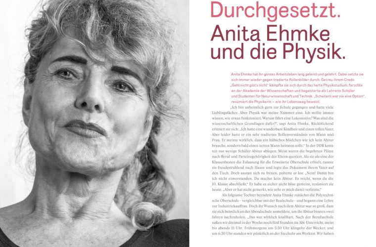 Anita Ehmke kämpfte sich durch das harte Physikstudium, forschte an der...