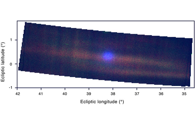 Interstellar comet 3I/ATLAS is seen in this composite image captured on Nov. 6, 2025 by the Europa Ultraviolet Spectrograph instrument on NASA’s Europa Clipper spacecraft instrument, from a distance of around 103 million miles (164 million kilometers).