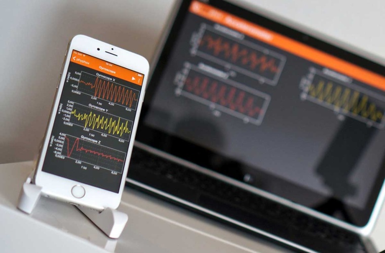 Phyphox ermöglicht es, mit den Sensoren eines Smartphones zu experimentieren....