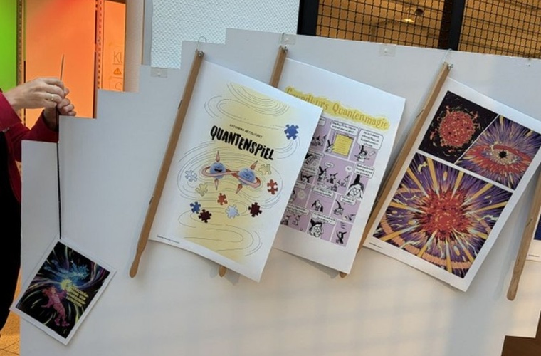 Leseecke mit Quantencomics beim Comicsalon Erlangen