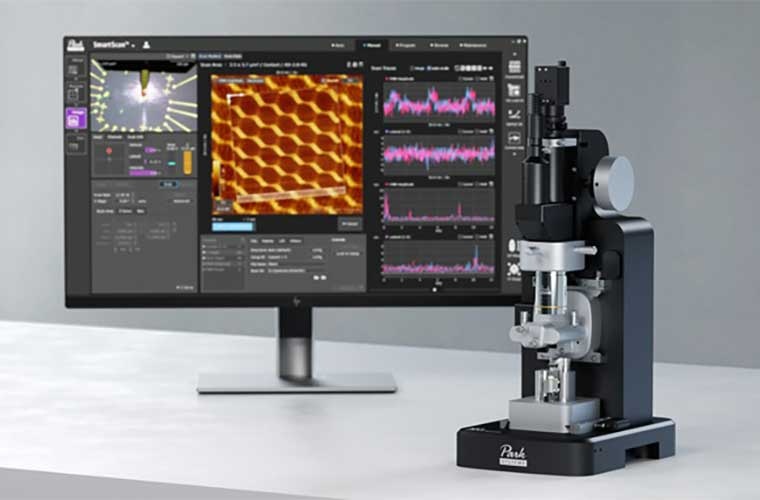 The Park NX1 Atomic Force Microscope, designed for atomic-scale imaging in ambient conditions.