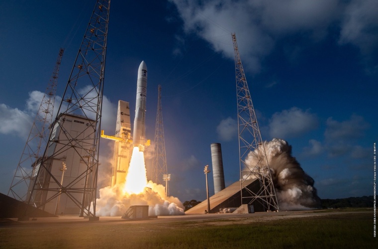 MTG-I2) satellite, has been launched on board an Ariane 6 launcher from Europe’s Spaceport in French Guiana. Lift off was on 27 August 2026 at 22:11 CEST (17:11 local time).