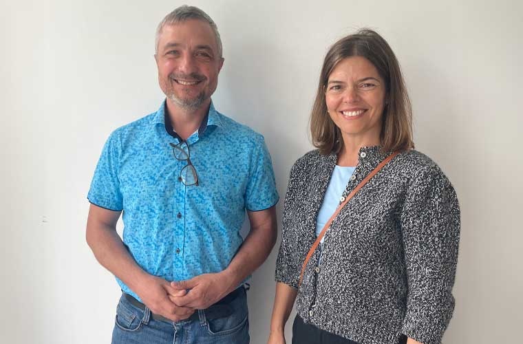 Dr. Maksym Miski-Oglu und Prof. Dr. Eugenia Toimil Molares