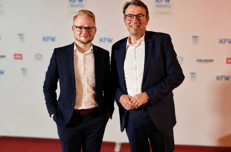 CEO Dr. Dominik Britz (l,), CFO & Co-CEO Ralf Zastrau