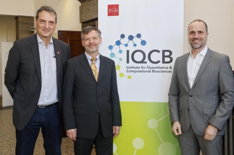 Abb.: Bei der Eröffnung des IQCB (v.l.): JGU-Vizepräsident für Forschung und...