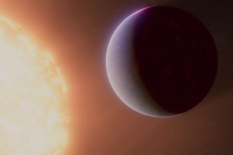 Abb.: Künstlerische Darstellung des Exoplaneten 55 Cancri e.