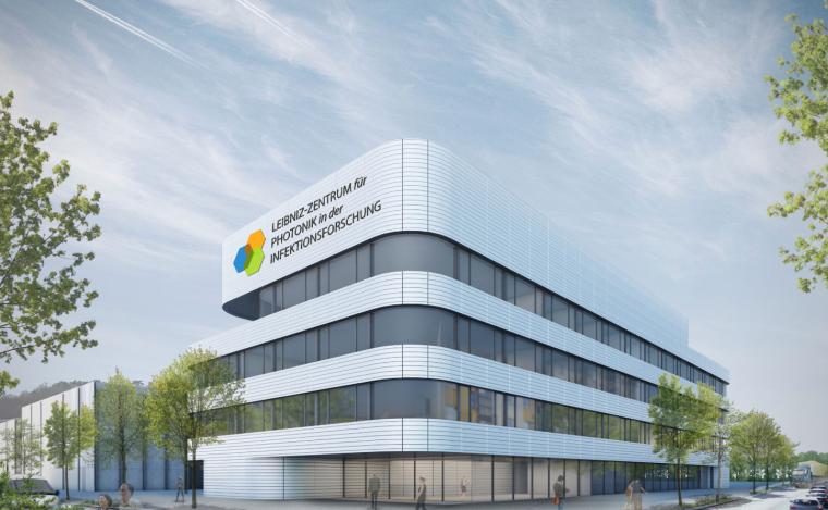 Abb.: Entwurf des Gebäudes für das Leibniz-Zentrum für Photonik in der...