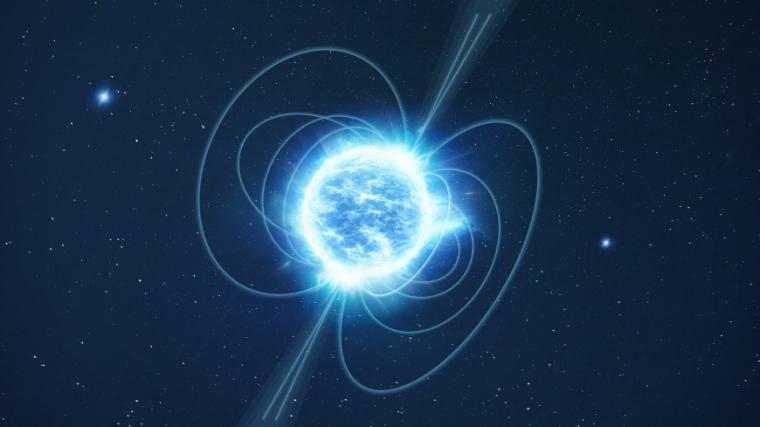 Abb.: Illustration eines Neutronenstern.