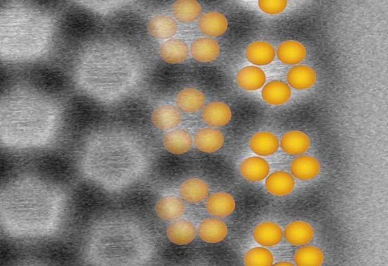 Abb.: Wenn sich Phosphor-Pentamere auf einer Silberoberfläche bilden, behält...