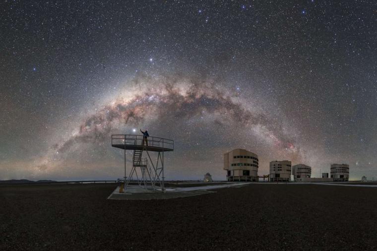 Abb.: Der Himmel über der Europäischen Südsternwarte in Chile.