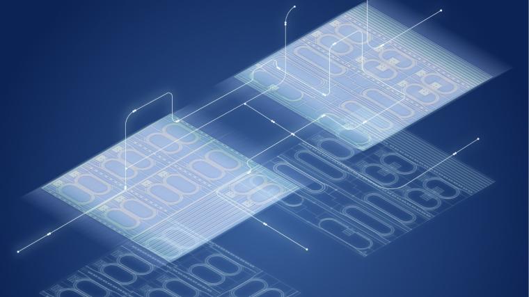 Abb.: Illustration des neuen, kompakten IR-Laserchips.