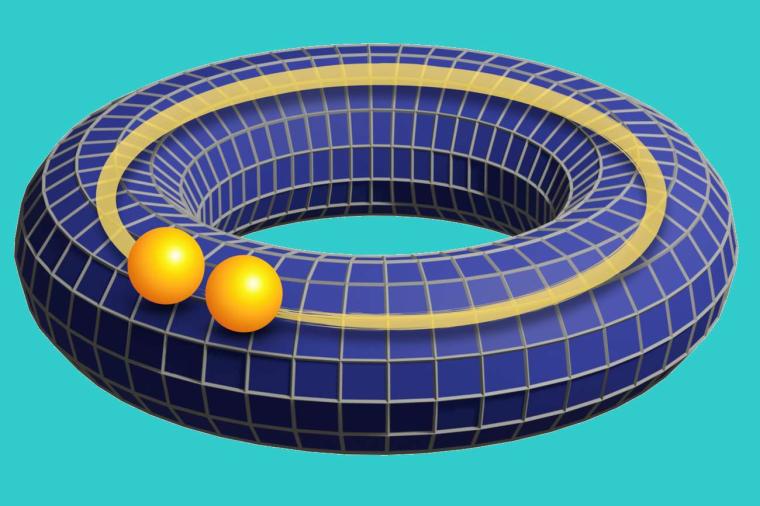 Abb.: In topologischen Quantenmaterialien können ungewöhnliche Arten von...