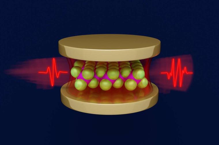 Abb.: Photonen, die aus optischen Hohlräumen entweichen.