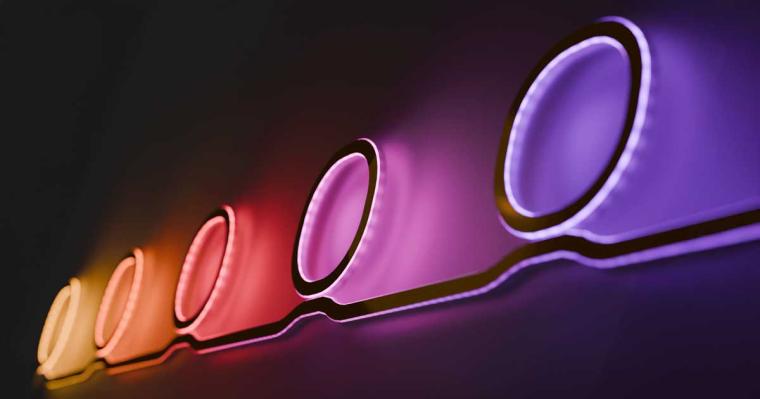 Künstlerische Darstellung des neuen abstimmbaren Ringlasers von Harvard und...