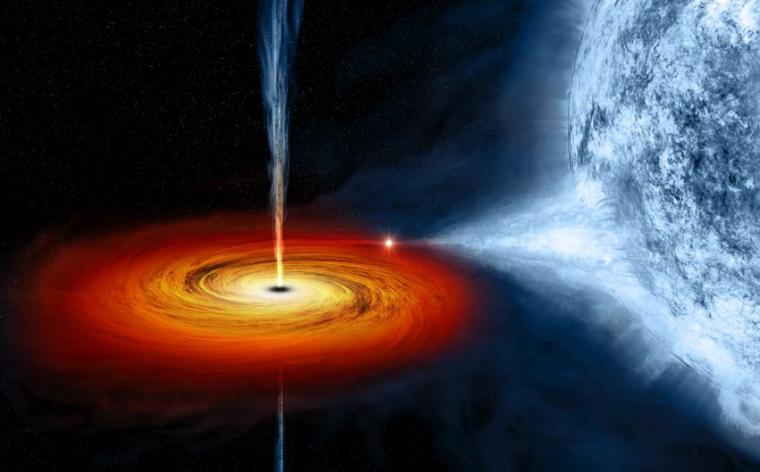 Künstlerische Darstellung von Cygnus X-1