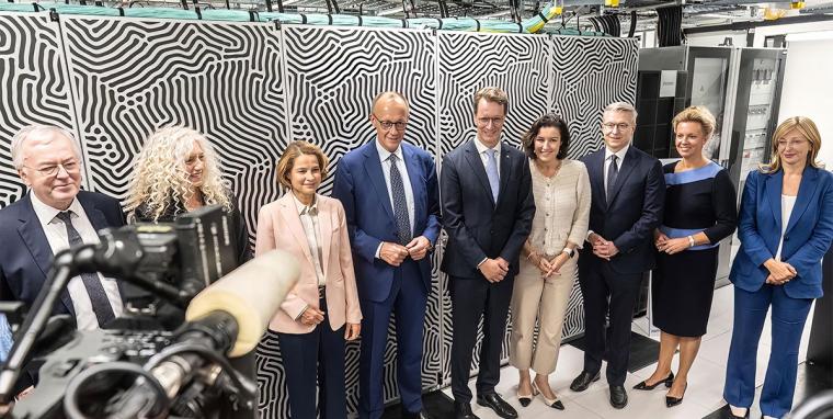(l–r) Thomas Lippert, Kristel Michielsen, Astrid Lambrecht, Friedrich Merz,...