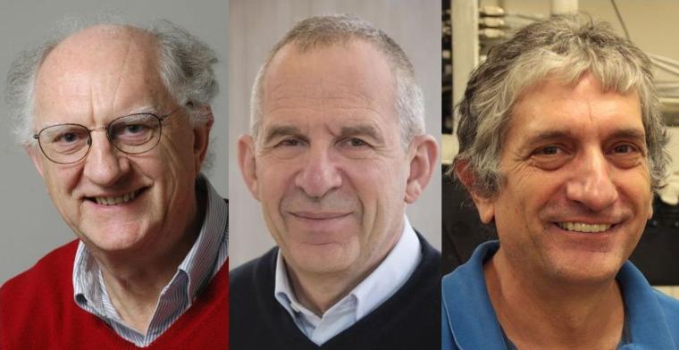 John Clarke, Michel Devoret und John Martinis (von links) teilen sich den...