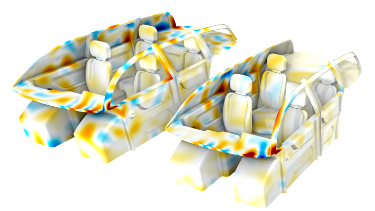 Abbildung 1: Akustiksimulationen in Innenräumen, wie die hier gezeigte...