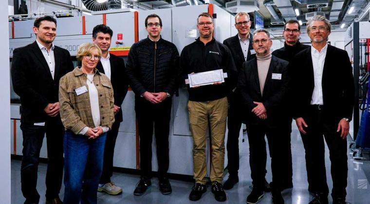 V.l.n.r.: Simon Lux (FFB), Susanne Foltis (MWIKE), Steffen Krätzig (MKW),...