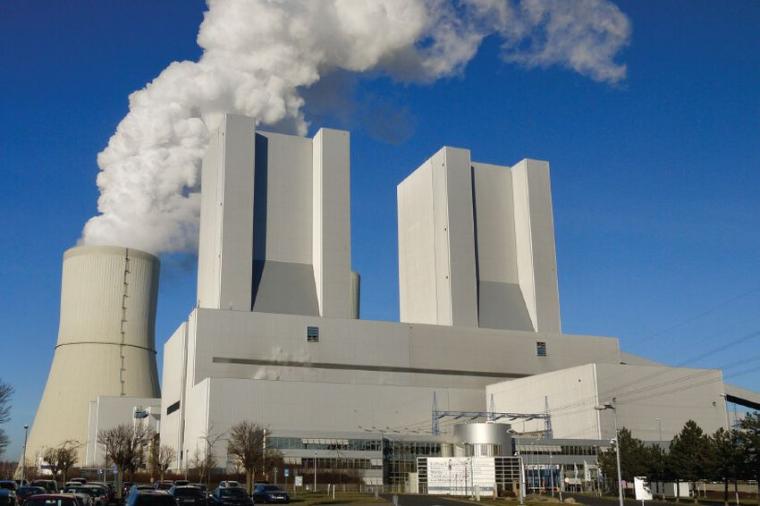 Abb.: Das Braunkohlekraftwerk in Lippendorf südlich von Leipzig