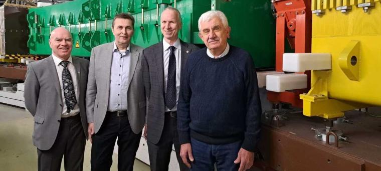 From left: Professor Zsolt Podolyak; Professor Christoph Scheidenberger;...