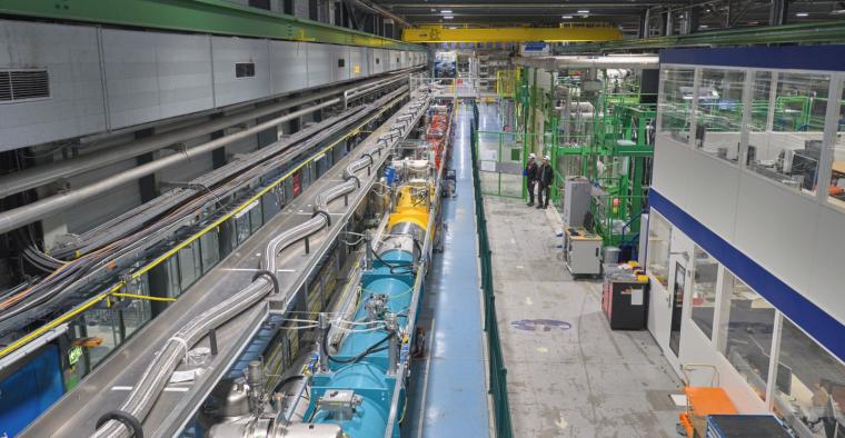 View of the IT String magnet line (Image: CERN)