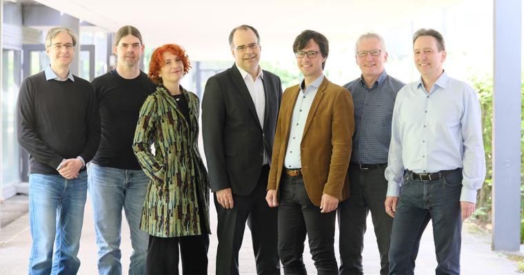 (v.l.n.r.): Peter P. Orth, Markus Bläser, Giovanna Morigi, Frank...