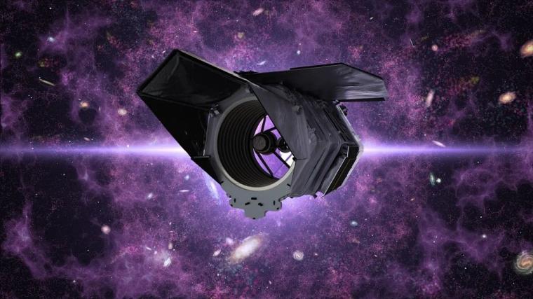 Künstlerische Darstellung des Nancy-Grace-Roman-Weltraumteleskops