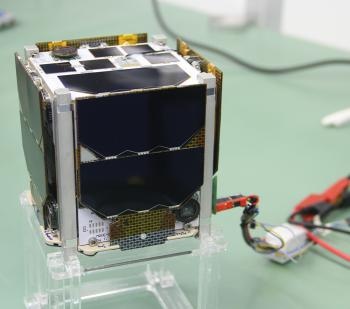 Abb.: Der Kleinsatellit MOVE-II (Bild: TUM)