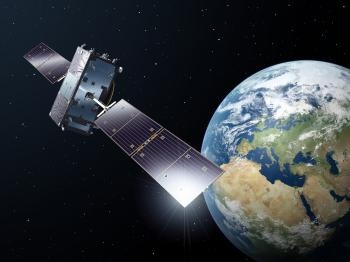 Abb.: Galileo-Satellit im Orbit (Bild: ESA)