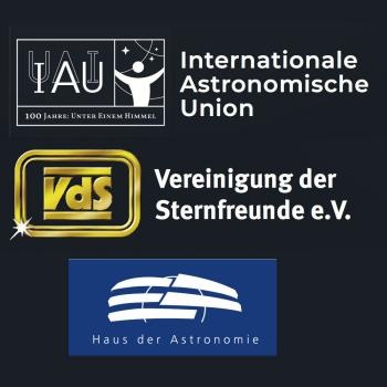 Abb.: Logos der beteiligten Institutionen (Bild: IAU, VdS, HdA)