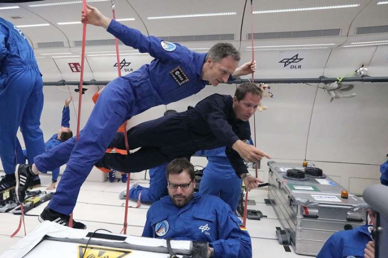 Abb.: Matthias Maurer und sein französischer ESA-Astronautenkollege Thomas...