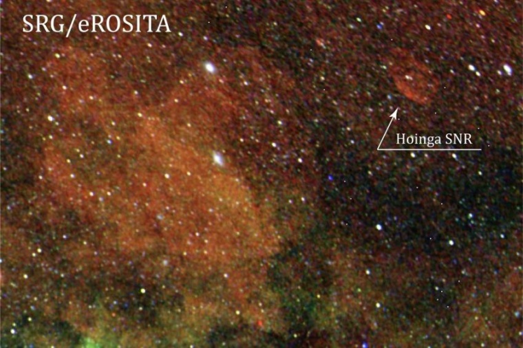 Abb.: Bildausschnitt aus der ersten Himmels­durchmusterung von SRG/eROSITA...