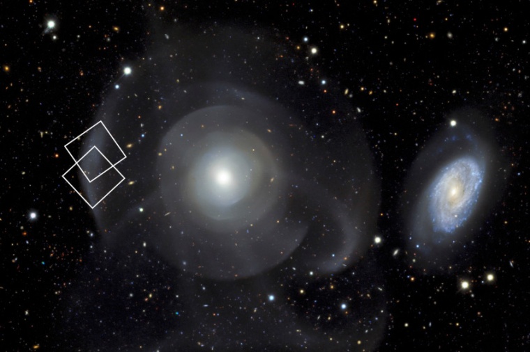 Abb.: Die Ringgalaxie NGC 474 mit einer Entfernung von etwa 110 Millionen...