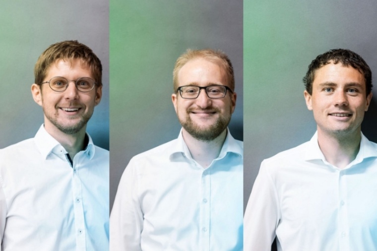 Abb.: Das Gründerteam der Sensific GmbH: Daniel Geiger, Jonas Pfeil und Tobias...
