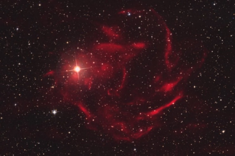 Abb.: Entdeckungsbild des galaktischen Nebels (Bild: M. Germiniani)