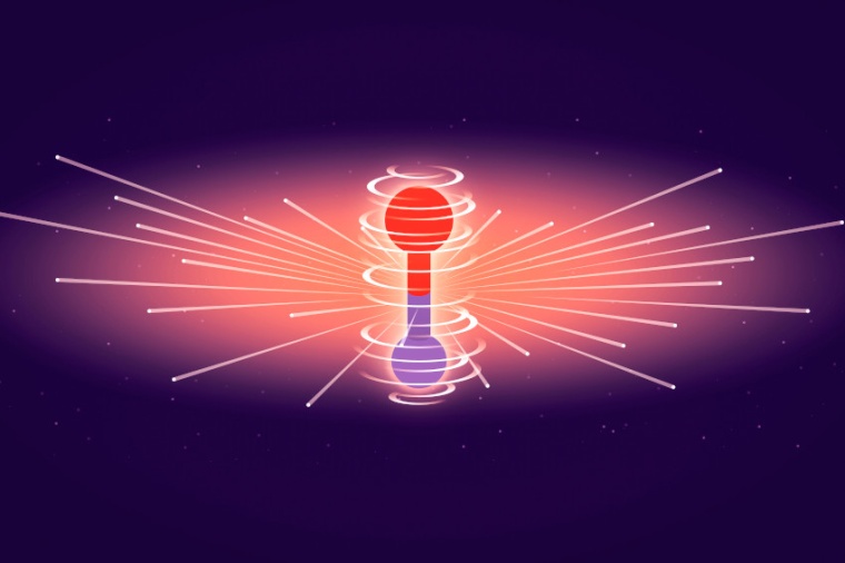 Abb.: Illustration von Elektronen in einem Überlagerungs­zustand. (Bild: G....