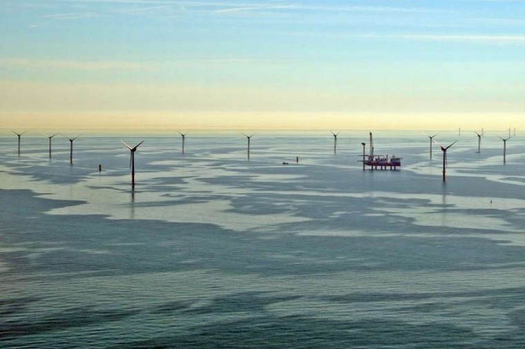 Abb.: Ein Offshore-Windpark in der Nordsee (Bild: S. Billerbeck, Hereon)