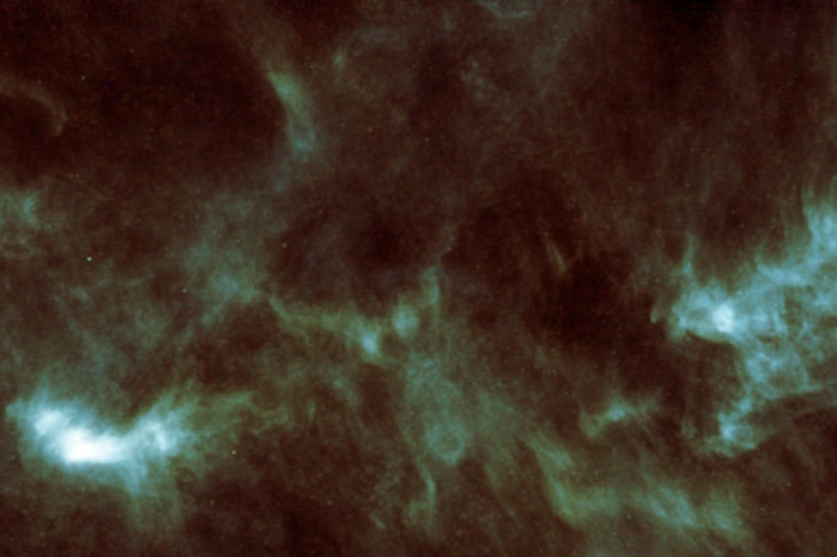 Abb.: Diese Infrarot­aufnahme von Herschel zeigt einen Teil der Molekülwolke...