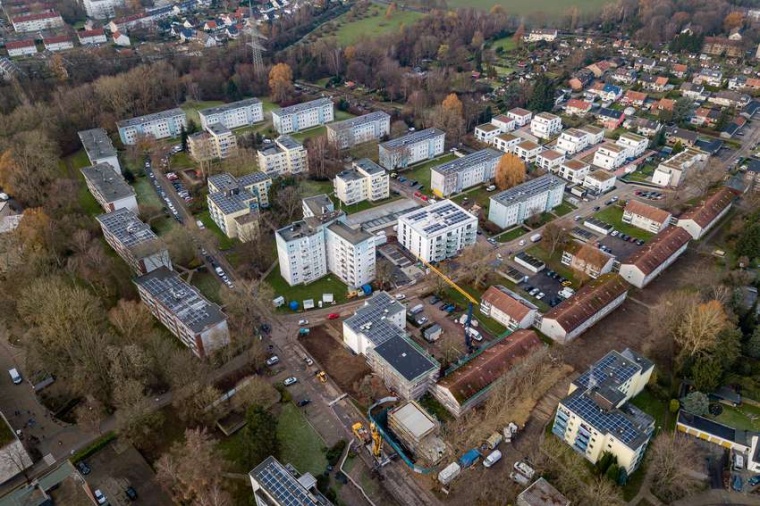 Abb.: Wohnquartier in Bochum/Weitmar: Lang­fristig können hier im opti­malen...
